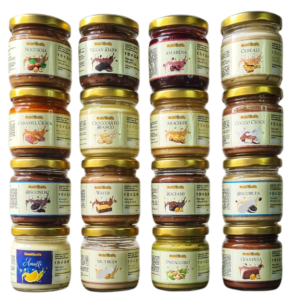 Box Degustazione con 16 creme-Gelatosità-