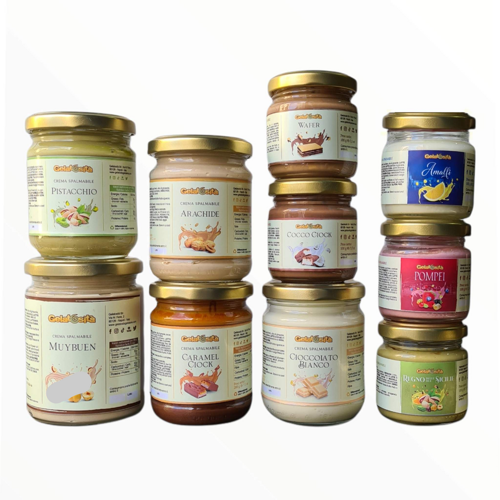 Box con 10 creme-Gelatosità-