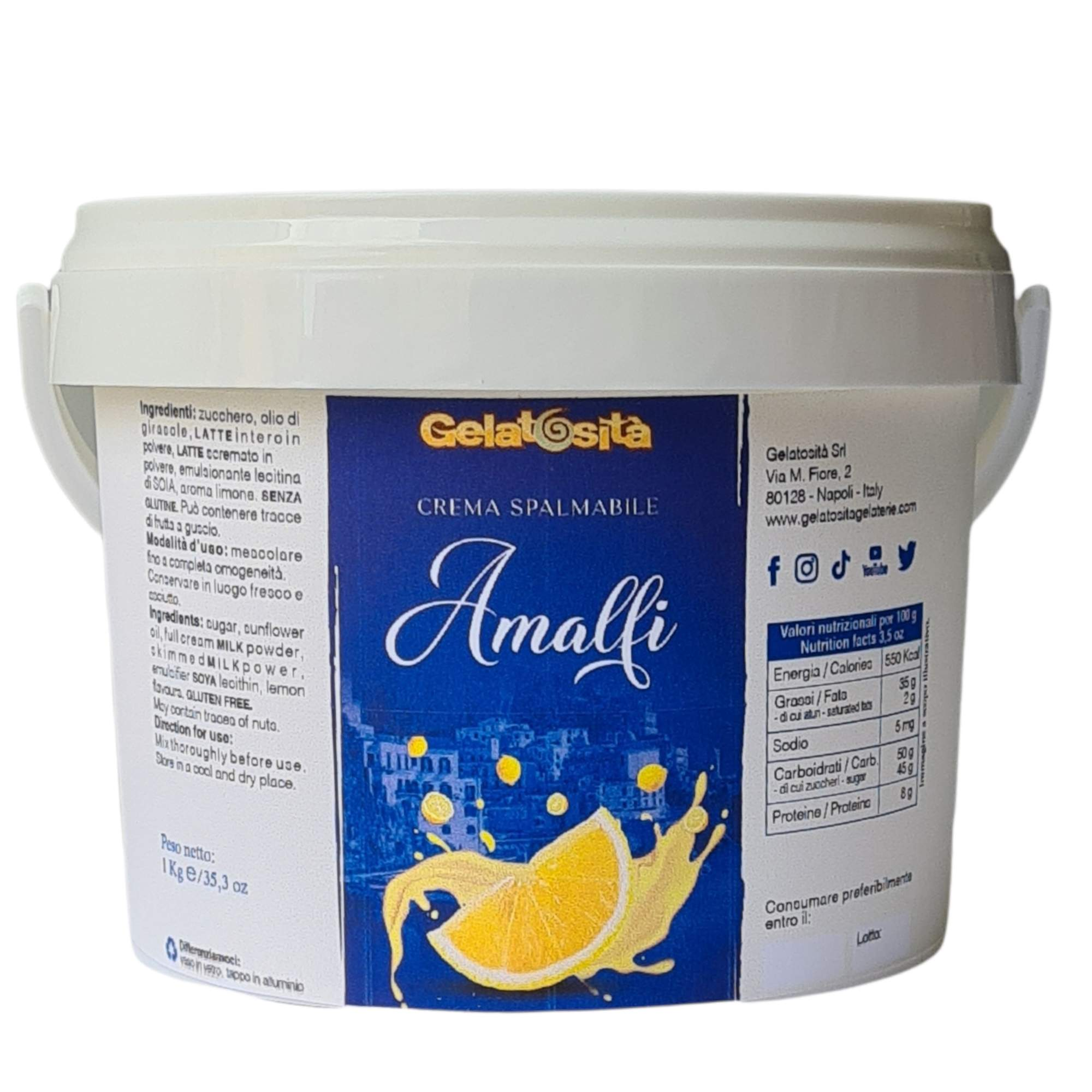 MAXI AMALFI da 1 Kg-Gelatosità-Amalfi,Delizia Limone