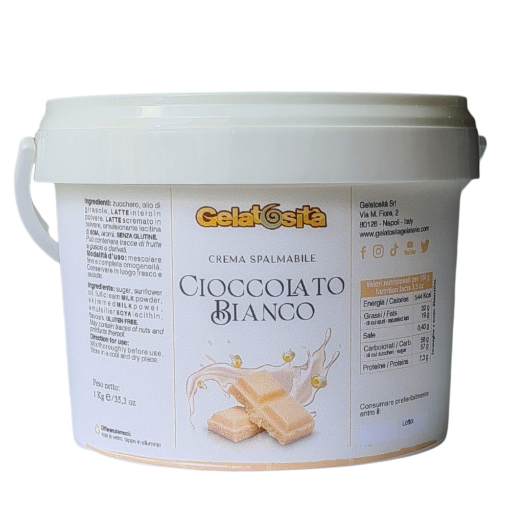 MAXI CIOCCOLATO BIANCO da 1 Kg-Gelatosità-
