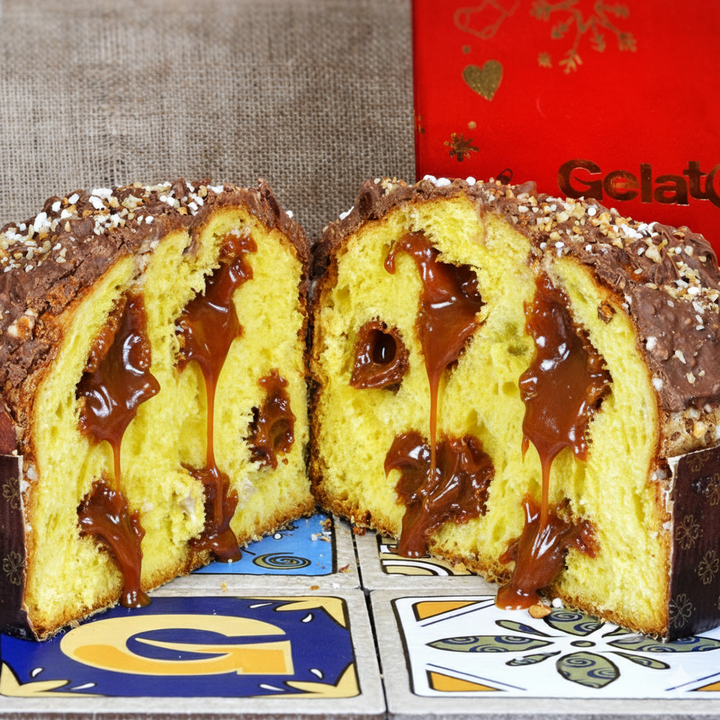 PANETTONE GOLOSONE ripieno crema CARAMELLO SALATO - PREORDINE