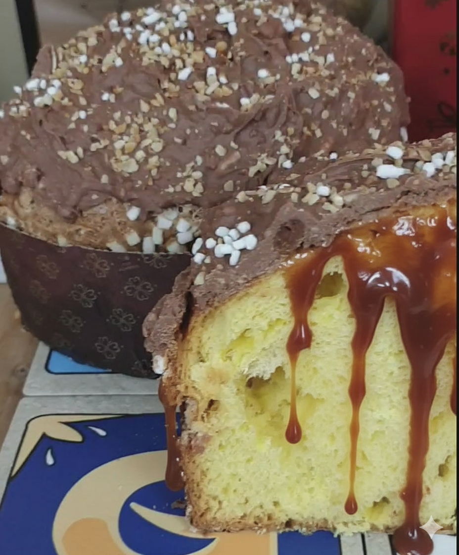 PANETTONE GOLOSONE ripieno crema CARAMELLO SALATO - PREORDINE