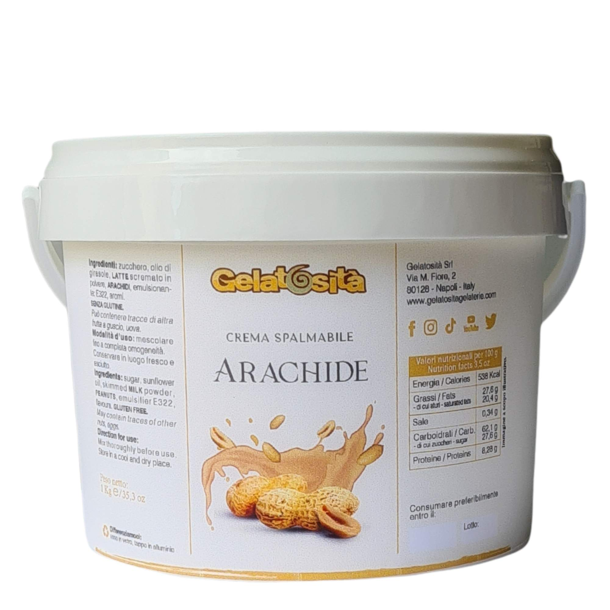 Ricarica Crema Arachide per "Fontana ChocoParty" 400g