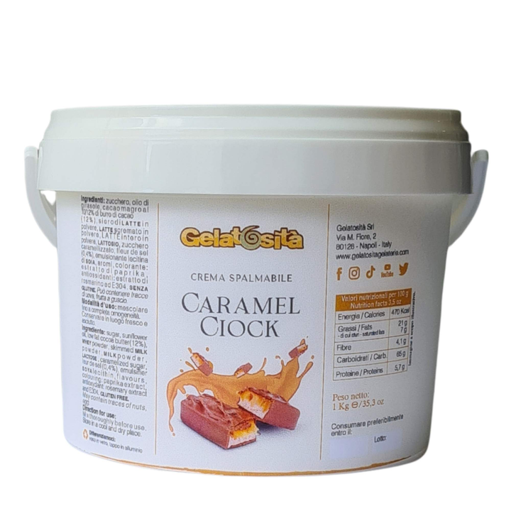 Ricarica Crema Caramel Ciock per "Fontana ChocoParty" 400g