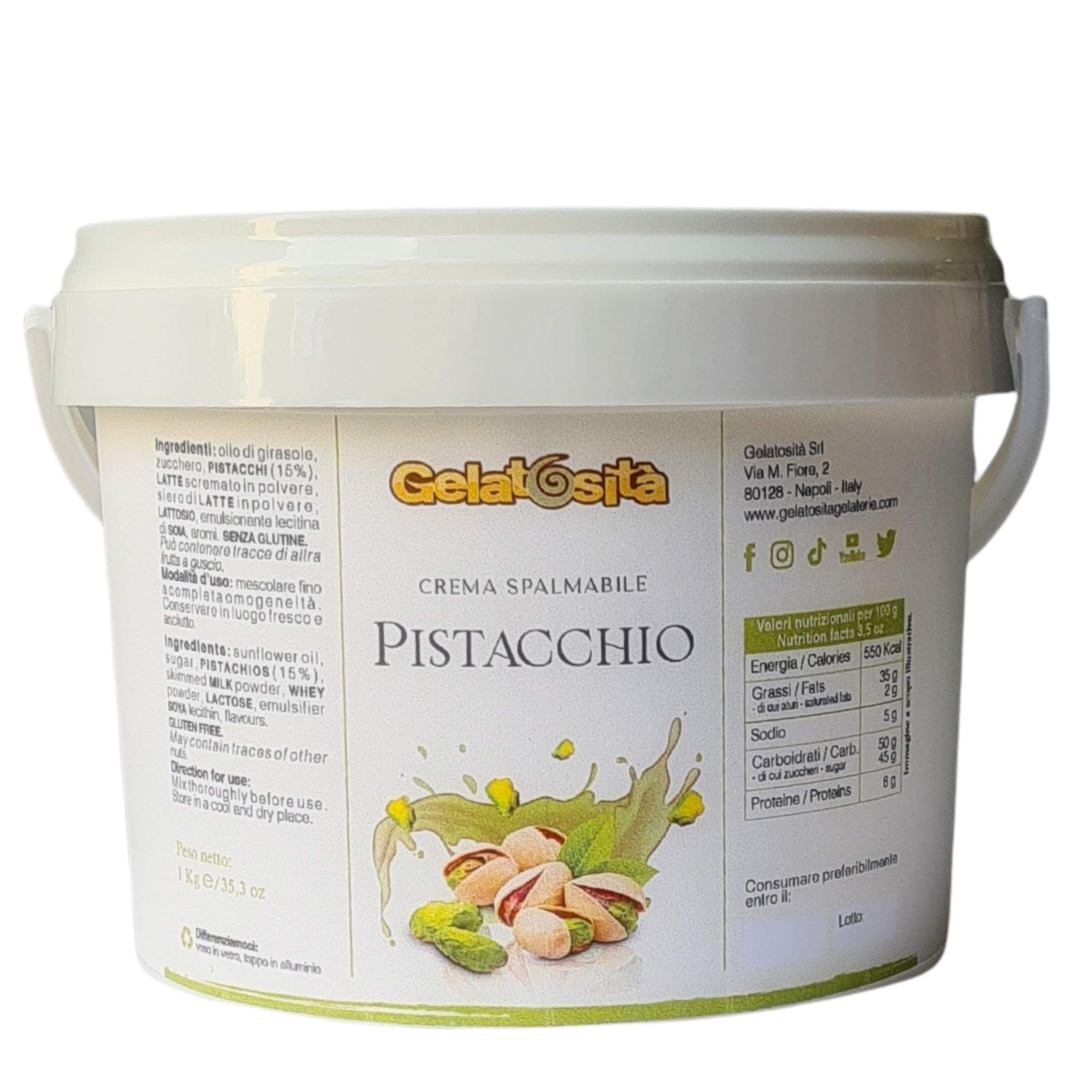 Ricarica Crema Pistacchio per "Fontana ChocoParty" 400g