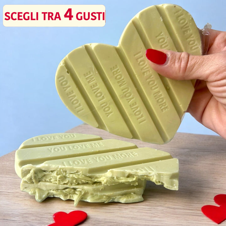 Cuore barretta ripieno di crema 90g