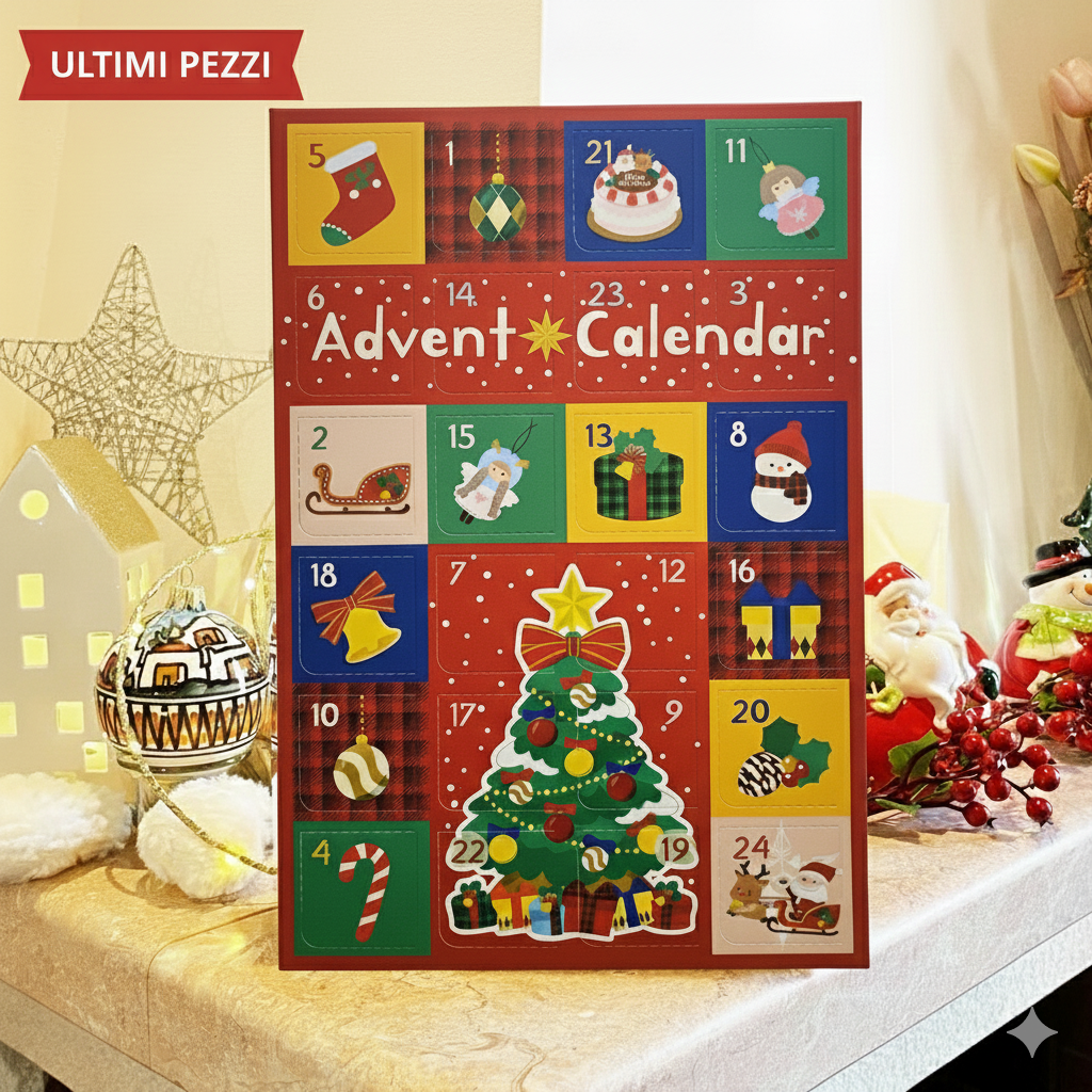 Calendario dell'Avvento con 24 cremine