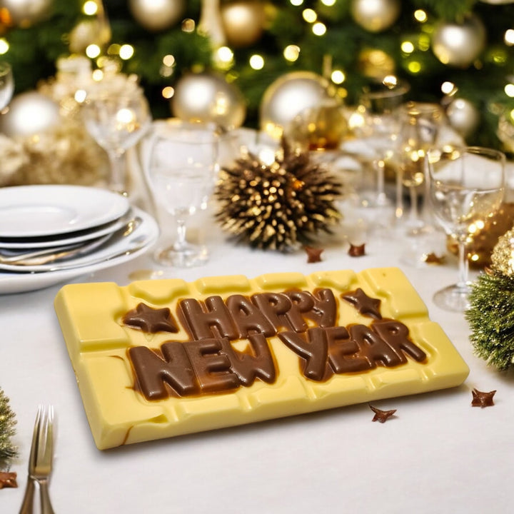 TAVOLETTA HAPPY NEW YEAR - Cioccolato bianco 40gr