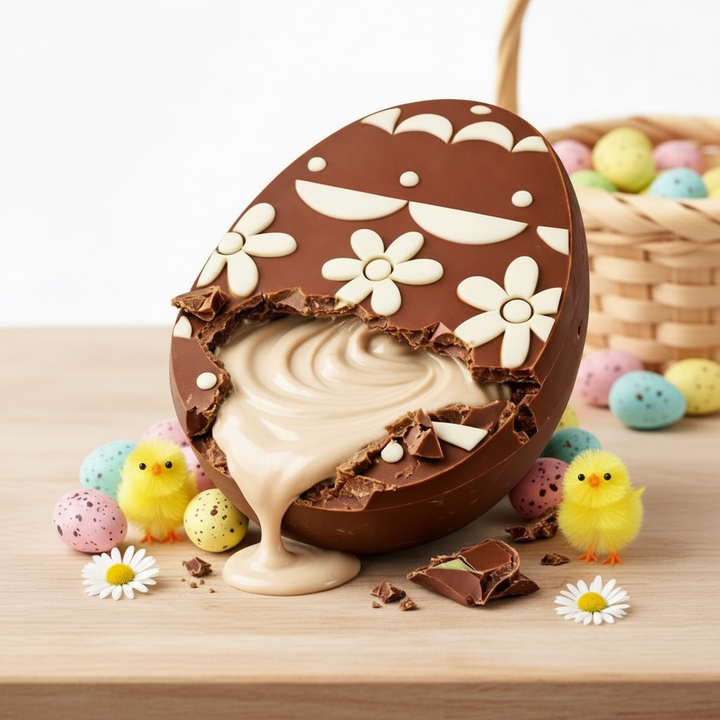 UOVO DECORATO 3D RIPIENO DI CREMA 580g