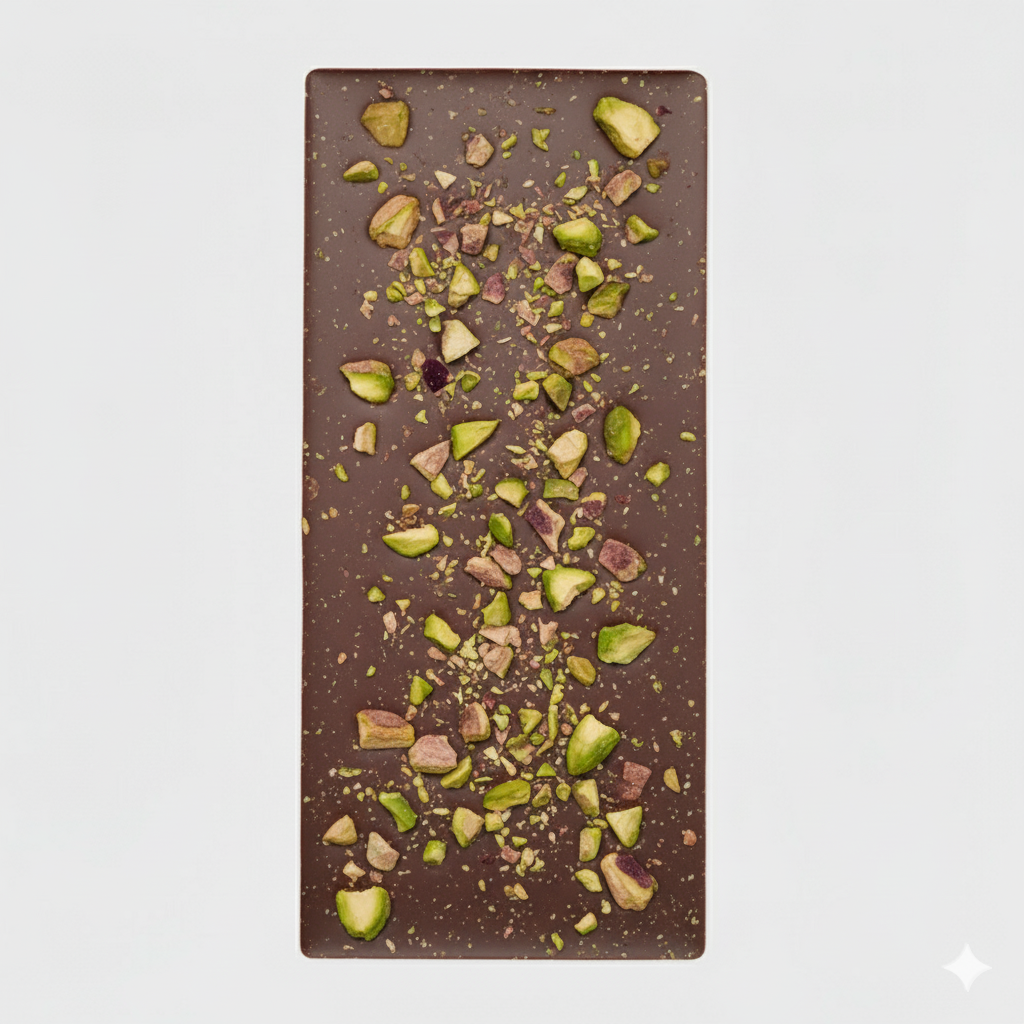 TAVOLETTA al Latte ripiena crema e con granella Pistacchio 120 gr