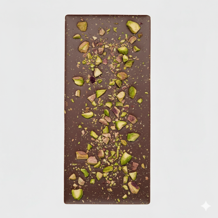 TAVOLETTA al Latte ripiena crema e con granella Pistacchio 120 gr