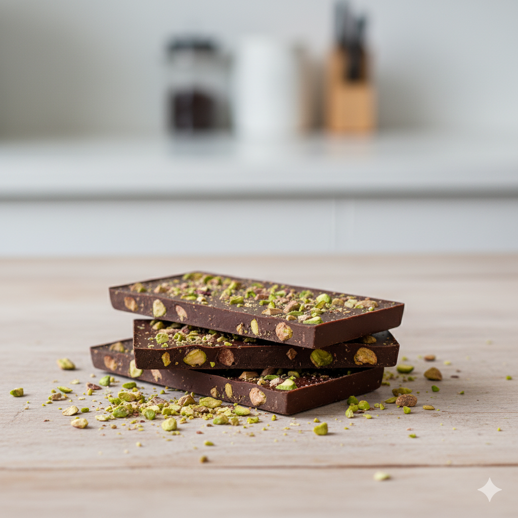 TAVOLETTA al Latte ripiena crema e con granella Pistacchio 120 gr