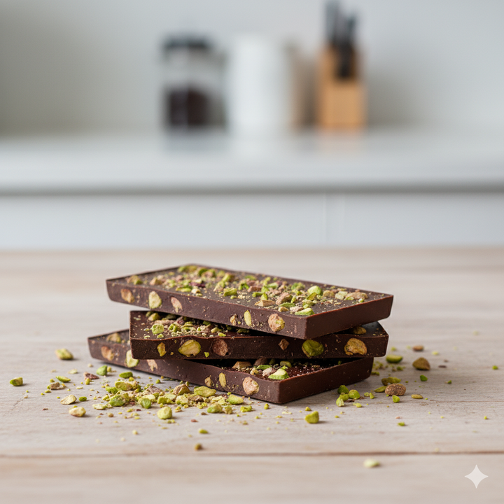 TAVOLETTA al Latte ripiena crema e con granella Pistacchio 120 gr