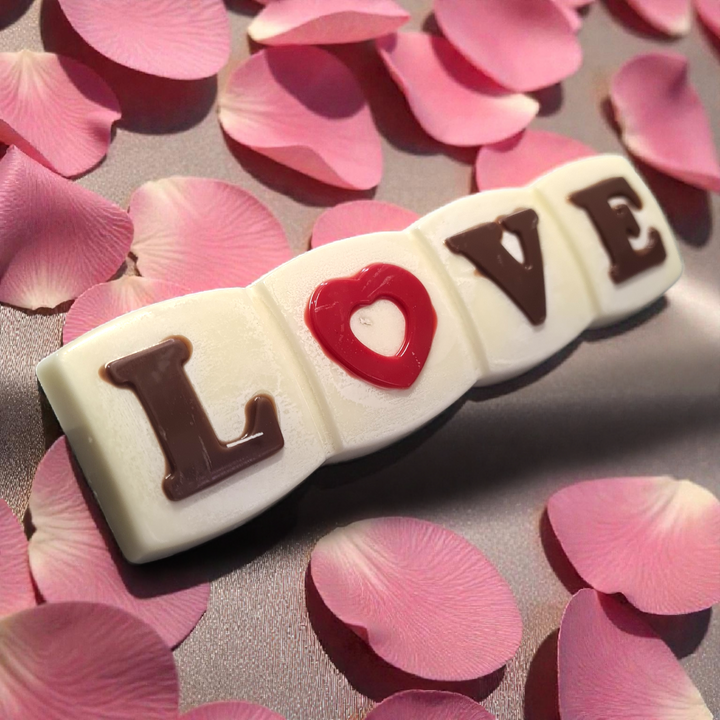 BARRETTA "LOVE" 💖 - Cioccolato con scritta - 40g
