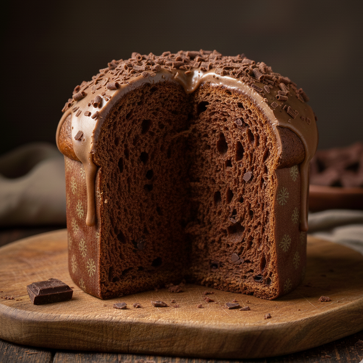 PANETTONE al Cacao con Cioccolato a pezzi