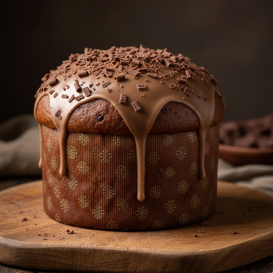 PANETTONE al Cacao con Cioccolato a pezzi