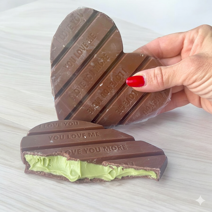 Cuore barretta ripieno di crema 90g