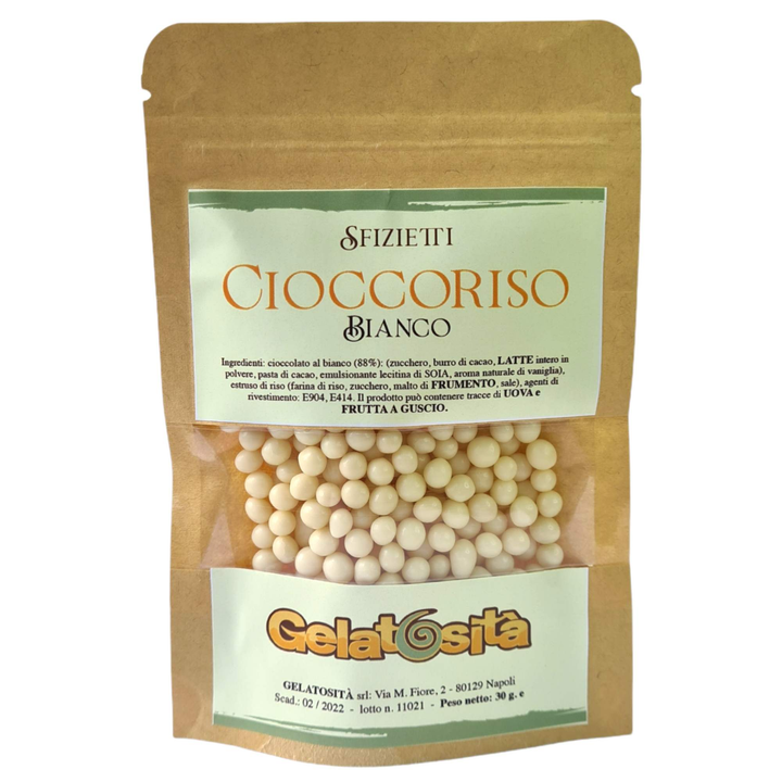 CIOCCORISO BIANCO-Gelatosità-Cioccoriso Bianco