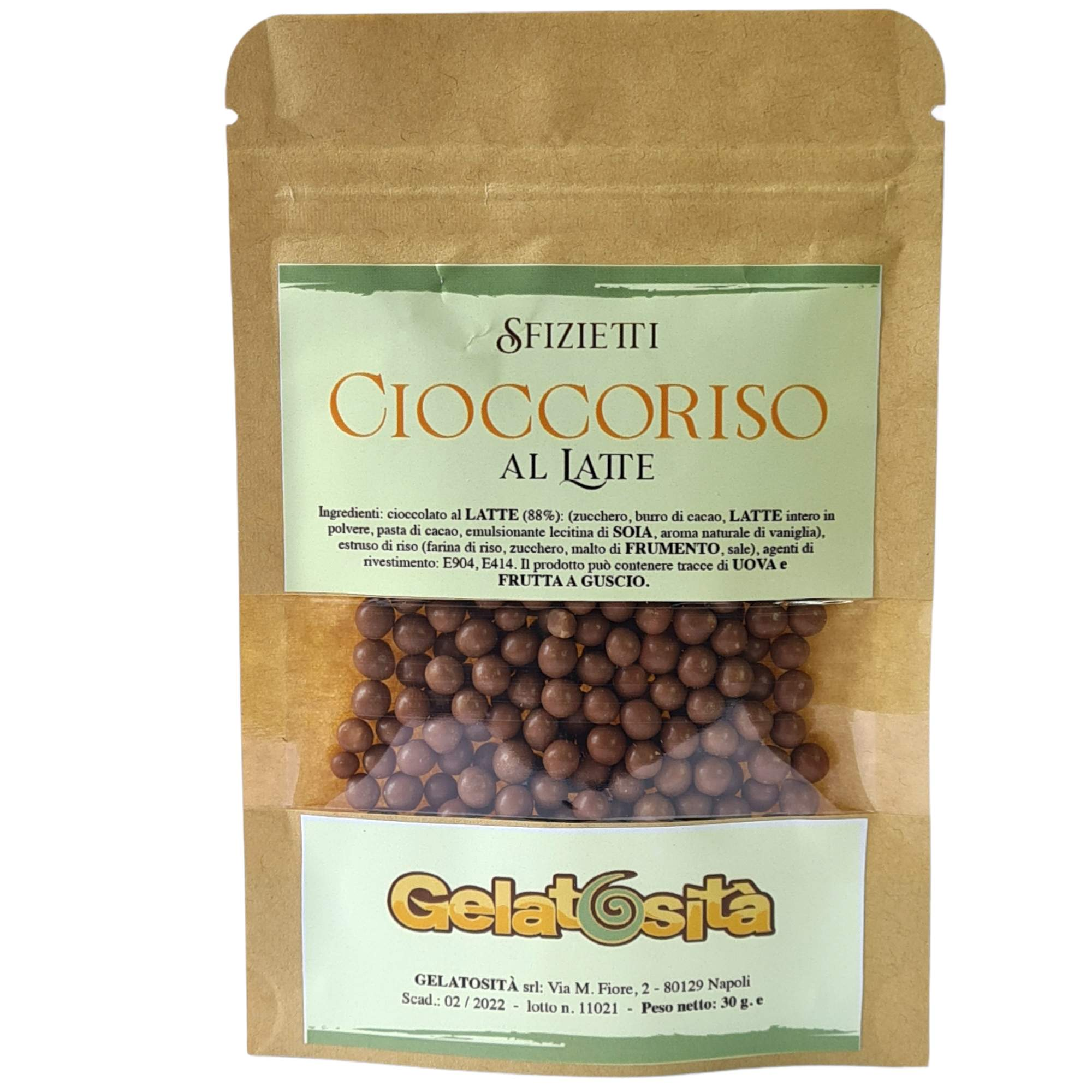 CIOCCORISO LATTE-Gelatosità-Cioccoriso Latte
